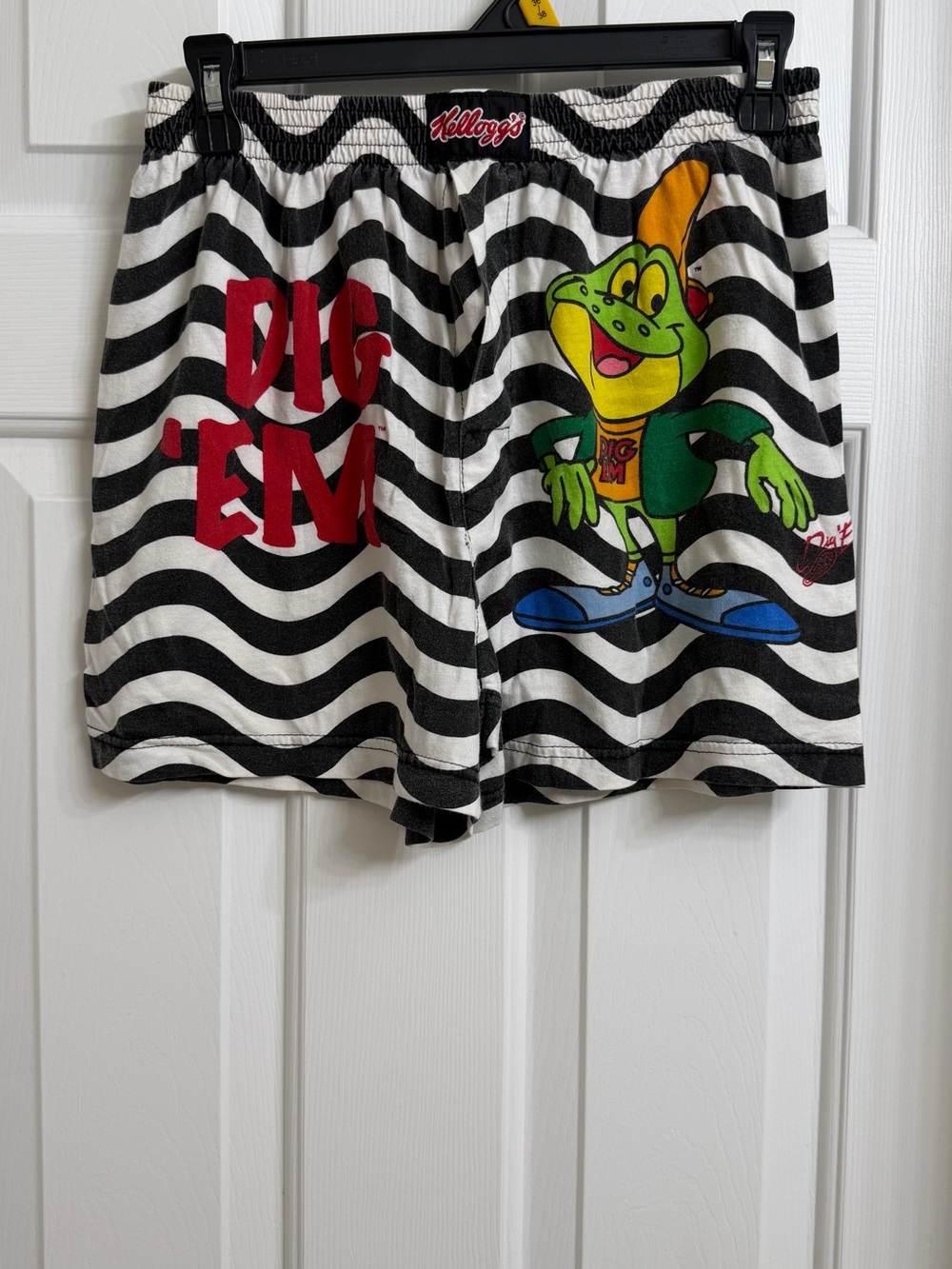 Kellogg's Zig-Zag Stripe Boxers with Dig ‘Em Frog